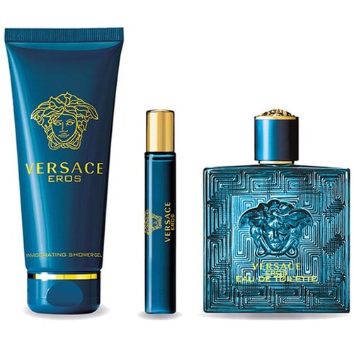 Estuche para Hombre Eros Edp 100 Ml + Shower Gel 90 Ml + Perfumero 10 Ml Versace