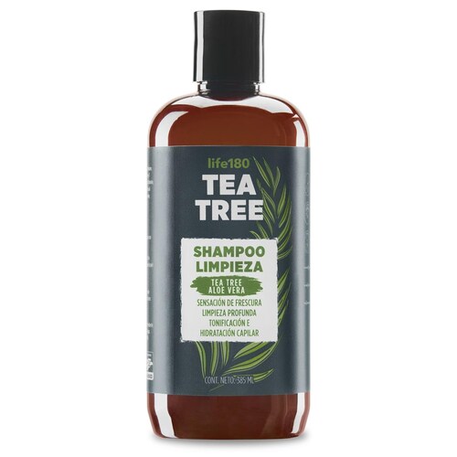 Shampoo Limpieza Profunda e Hidratación, Tea Tree y Aloe Vera Life180