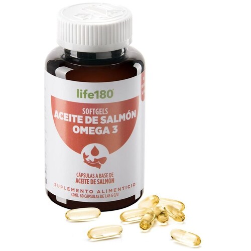 Omega 3, Aceite de Salmón 60 Softgels. Life180
