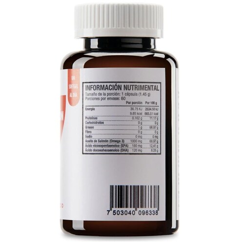 Omega 3, Aceite de Salmón 60 Softgels. Life180