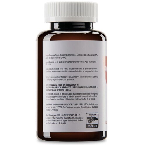 Omega 3, Aceite de Salmón 60 Softgels. Life180