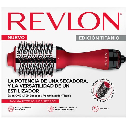 One Step Volumizer Titanio Rojo Revlon