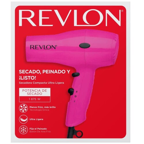 Essentials Secadora Compacta Rosa Revlon