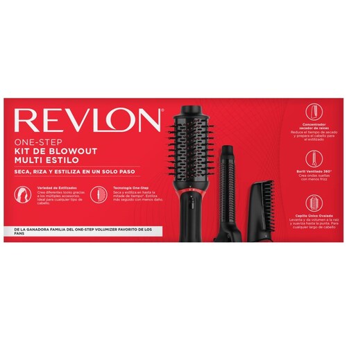 One Step Volumizer Plus + Curler + Concentrador Revlon