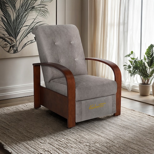 Sillón Reclinable Gris Claro Violanti