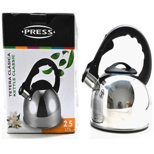 Tetera Acero Inox 2.5 Lt Press