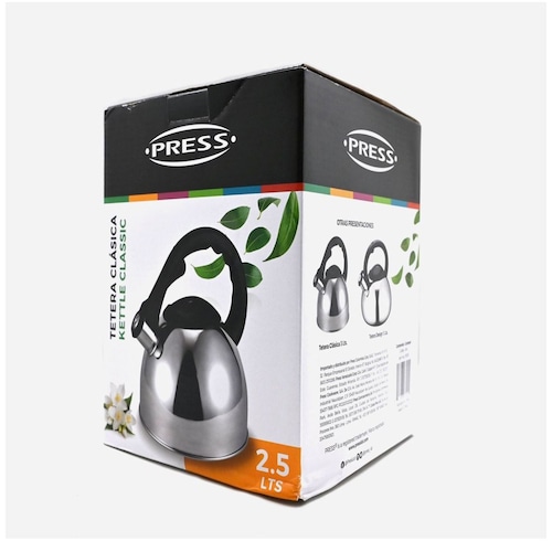 Tetera Acero Inox 2.5 Lt Press