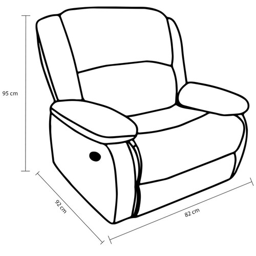 Sillón Reclinable Waterloo Gris Lottus