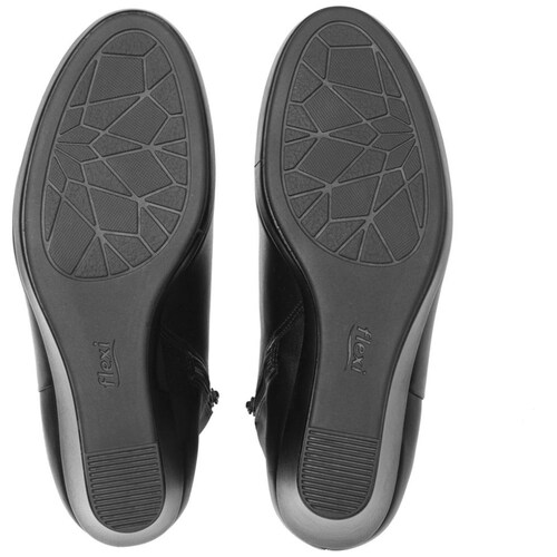 Botín Viana Negro para Mujer Flexi