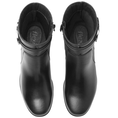 Botín Negro para Mujer Flexi