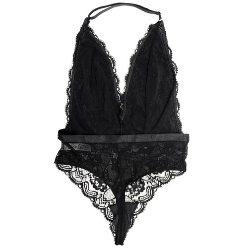 Body Encaje con Escote Y Tanga para Mujer Couture para Mujer