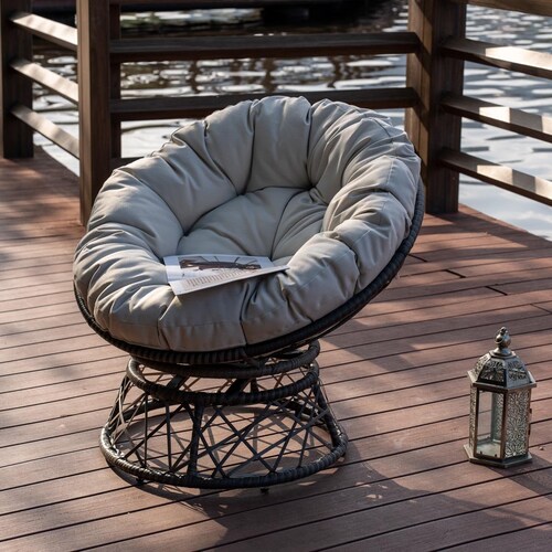 Papasan Metal Giratorio Vintage Home