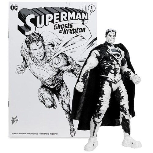 4 Pack Figuras 7" Superman Series (Sketch Edition)(Gold Label)(Con Cómic) Spin Master