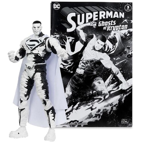 4 Pack Figuras 7" Superman Series (Sketch Edition)(Gold Label)(Con Cómic) Spin Master