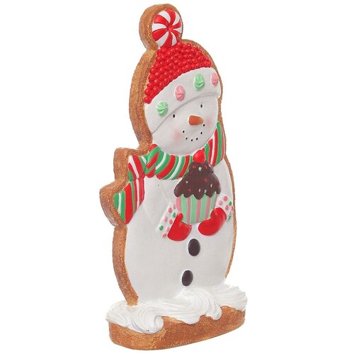 Muñeco de Nieve Galleta de Jengibre Decorado 32 Cm Gto