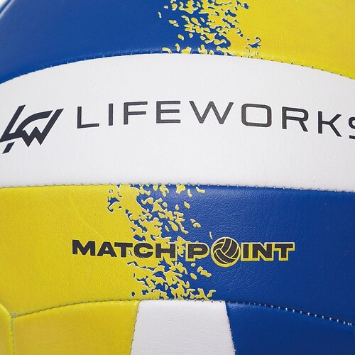 Balón Voleibol 5 Azul Amarillo Lfw Lifeworks