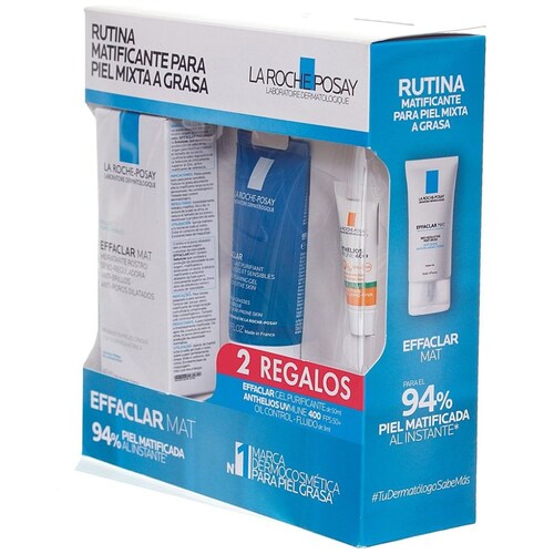 Kit la Roche Posay Effaclar Mat Poros Dilatados con Efecto Mate