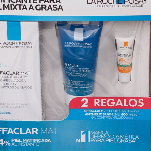 Kit la Roche Posay Effaclar Mat Poros Dilatados con Efecto Mate