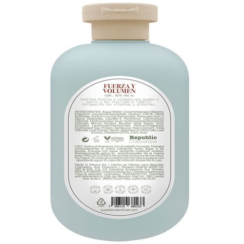 Shampoo Biotina y Colágeno Yuya