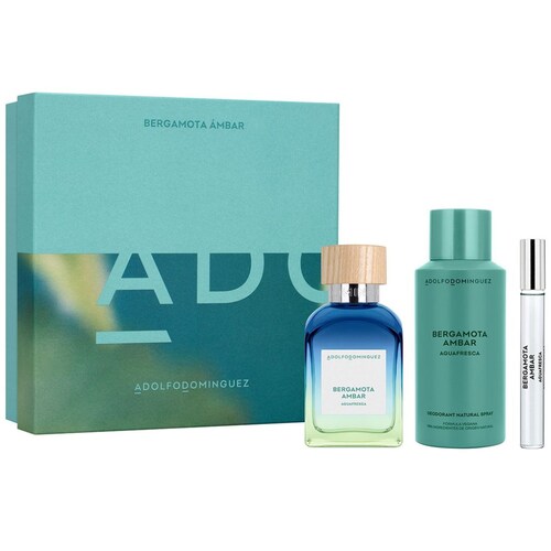 Eau de Toilette Adolfo Domínguez Agua Fresca Bergamota Ámbar Set para Hombre