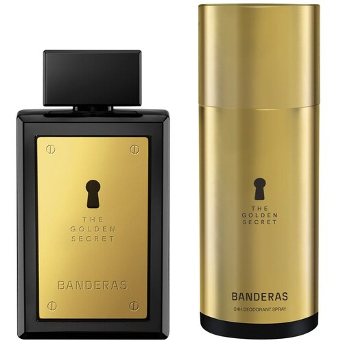 Set Fragancia Antonio Banderas Golden Secret para Hombre