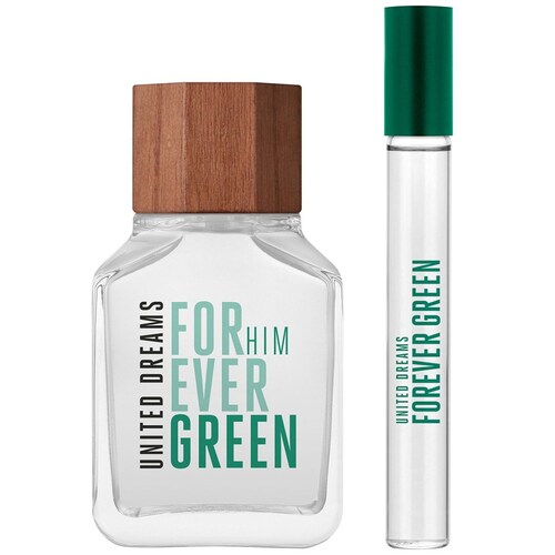 Set Fragancia Benetton Forever Green para Hombre