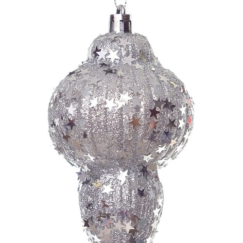 Esfera de Plástico con Beads Y Estrellas 11 Cm  Atlas Global