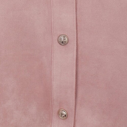 Saco Suede Bolsillos para Mujer Talla Extra Life Styler