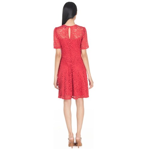 Vestido Midi Encaje Semicircular para Mujer Sarah Bustani