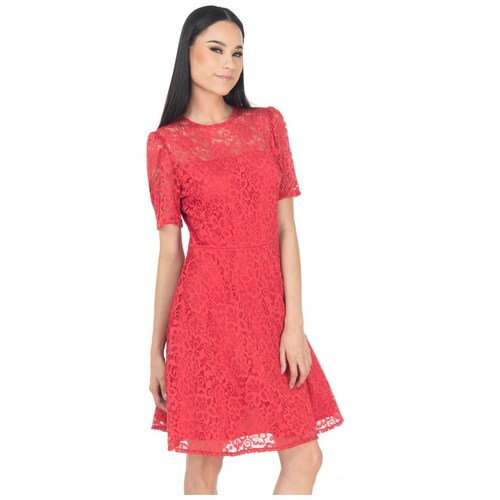 Vestido Midi Encaje Semicircular para Mujer Sarah Bustani