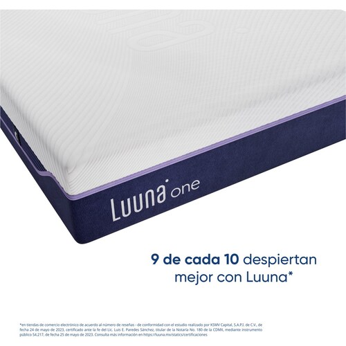 Colchón Individual One Suave Luuna