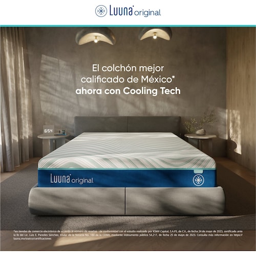 Colchón Individual Original Cooling Firme Luuna