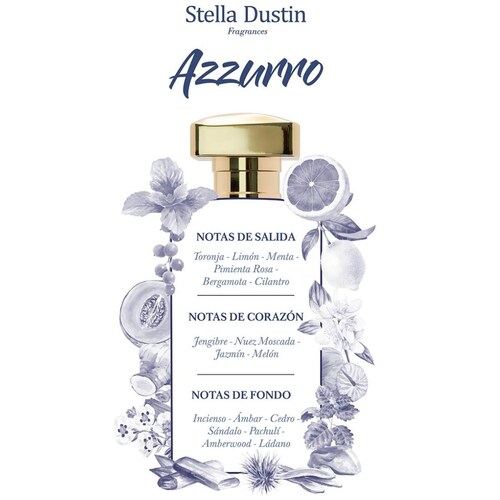 Eau de Parfum Stella Dustin Terra Azzurro 100 Ml para Hombre