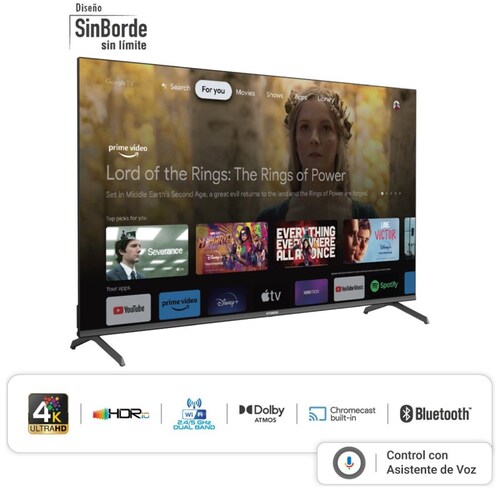 Pantalla Hyundai 50 Pulgadas 4K Google Tv Hyled5020G4Km