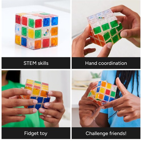 Cubo Rubiks 3X3 Cristal Spin Master