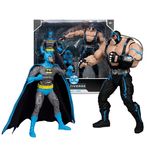 2 Pack Figura 7" y Megafigura Batman Vs Bane (Knightfall) Spin Master