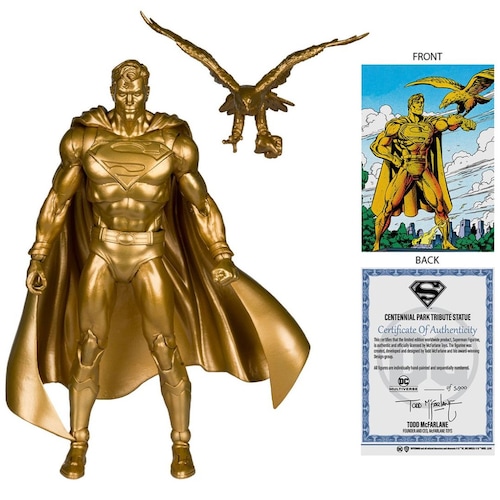 Dc Multiverse 7In - Superman With Eagle (Gold/bronze)(Gold Label) Spin Master