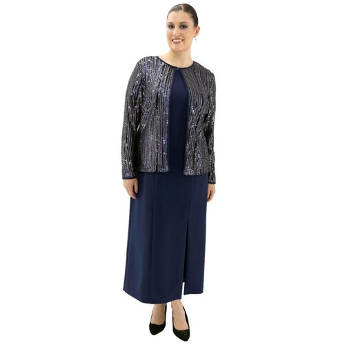 Vestido con Escote Redondo para Mujer Talla Extra la Difference