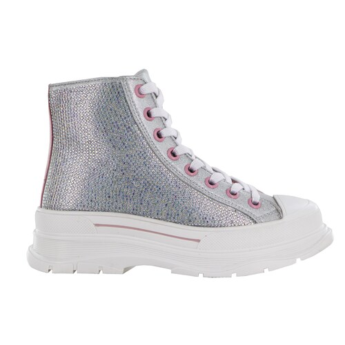  Tenis Bota con Brillo 18-23 Bambino para Niña