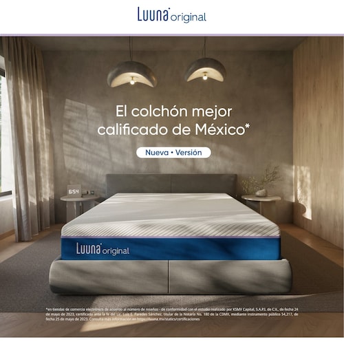 Colchón de Caja Queen Size Original Firme Luuna