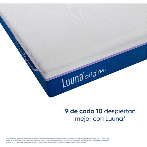 Colchón de Caja Queen Size Original Firme Luuna