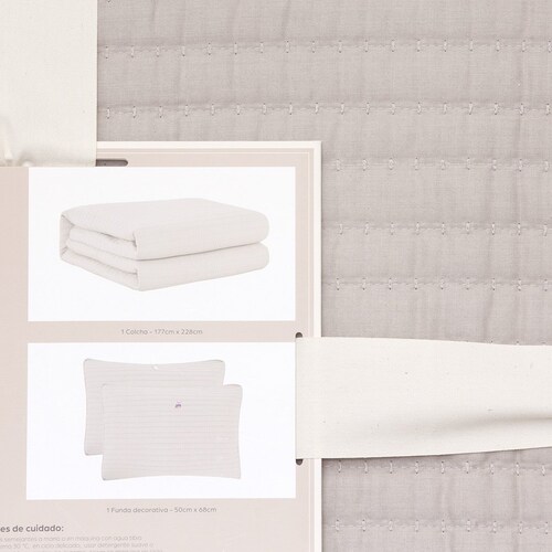 Sobrecama Jacquard Individual Vintage Home