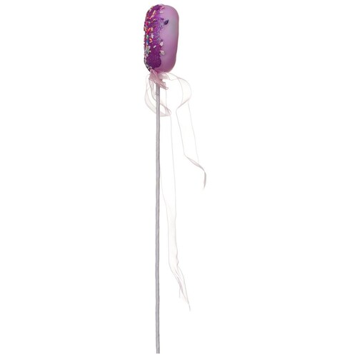 Paleta Dona Morada Chispas Colores 39 Cm Gto