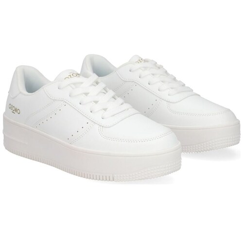 Tenis Casual Blanco con Agujeta para Mujer Capa de Ozono