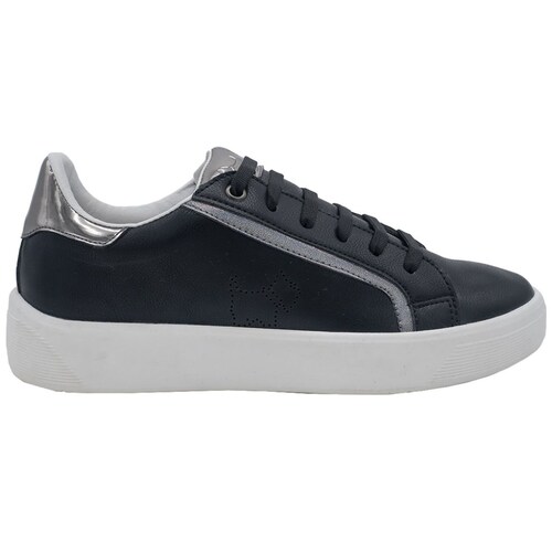 Tenis Negro con Agujeta para Mujer Ferrioni