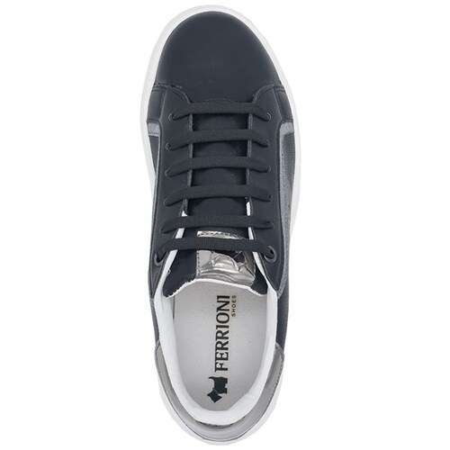 Tenis Negro con Agujeta para Mujer Ferrioni