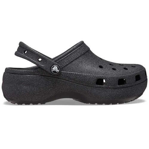 Sandalia Negra Classic Plataforma Glit para Mujer Crocs
