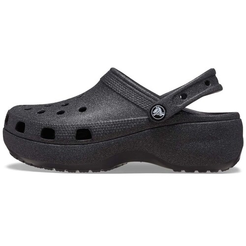 Sandalia Negra Classic Plataforma Glit para Mujer Crocs