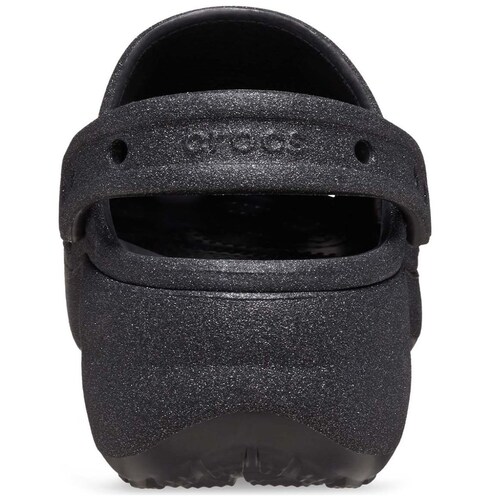 Sandalia Negra Classic Plataforma Glit para Mujer Crocs
