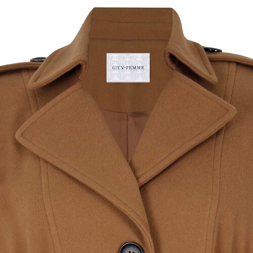Abrigo con Solapas para Mujer City Femme.